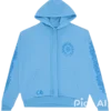 Sudadera con capucha Chrome Hearts Sanskrit azul