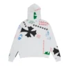 Sudadera con capucha Chrome Hearts Stencil en blanco/multicolor Sudadera con capucha Chrome Hearts Stencil en blanco/multicolor