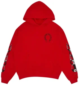 Sudadera con capucha Chrome Hearts X Matty Boy Flames roja