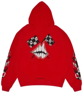Sudadera con capucha Chrome Hearts X Matty Boy Flames roja