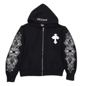 Sudadera con capucha con pedrería de Chrome Hearts