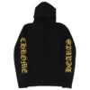 Sudadera con capucha de cachemira bordada de Chrome Hearts en negro