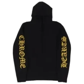 Sudadera con capucha de cachemira bordada de Chrome Hearts en negro