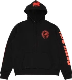 Sudadera con capucha exclusiva Chrome Hearts X Deadly Doll