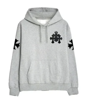 Sudadera con capucha gris de Chrome Hearts