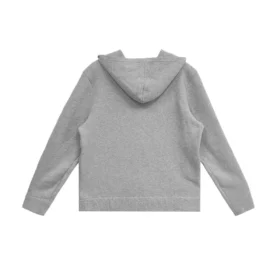Sudadera con capucha y cremallera Chrome Hearts de cachemira bordada en gris Sudadera con capucha y cremallera Chrome Hearts de cachemira bordada en gris