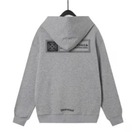 Sudadera con capucha y cremallera Chrome Hearts Grey Cross Floral