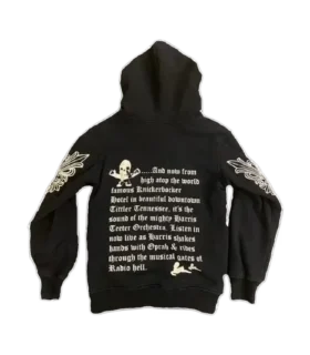 Sudadera con capucha y cremallera Chrome Hearts Rare Floral Cross Foti