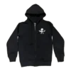 Sudadera con capucha y cremallera con el logotipo del círculo esquelético de CH Foti Sudadera con capucha y cremallera con el logotipo del círculo esquelético de CH Foti