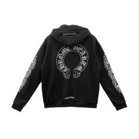 Sudadera con capucha y cremallera de Chrome Hearts «F**Kyou Horseshoe Floral Sleeve»