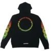 Sudadera con capucha y mangas florales degradadas de Chrome Hearts