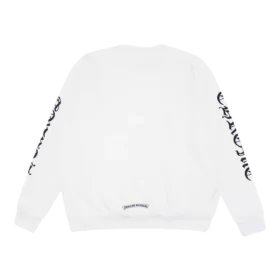 Sudadera con letras en el cuello de Chrome Hearts
