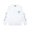 Sudadera de cuello redondo con el logotipo azul de Chrome Hearts Sudadera de cuello redondo con el logotipo azul de Chrome Hearts