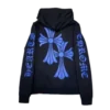 Sudaderas con capucha y emblema azul de Chrome Hearts Sudaderas con capucha y emblema azul de Chrome Hearts