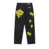 Vaqueros amarillos desgastados de Chrome Hearts Vaqueros amarillos desgastados de Chrome Hearts