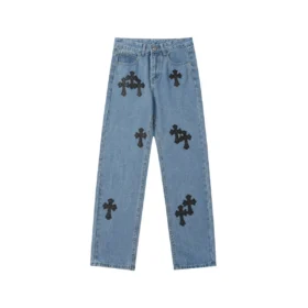 Vaqueros Chrome Hearts azules