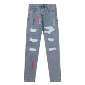 Vaqueros Chrome Hearts Blue Rough