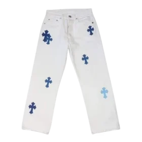 Vaqueros Chrome Hearts con Cross Patch