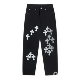 Vaqueros Chrome Hearts con Cross Patches Multi Cross
