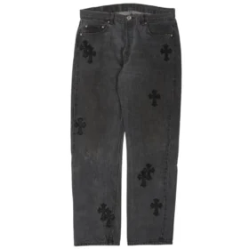 Vaqueros Chrome Hearts Denim lavados en negro