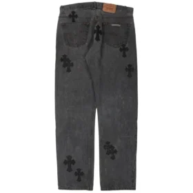 Vaqueros Chrome Hearts Denim lavados en negro