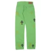Vaqueros Chrome Hearts Denim verde limo Vaqueros Chrome Hearts Denim verde limo