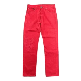 Vaqueros Chrome Hearts Levi’s con Cross Patch