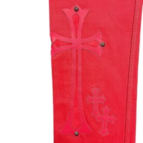 Vaqueros Chrome Hearts Levi’s con Cross Patch