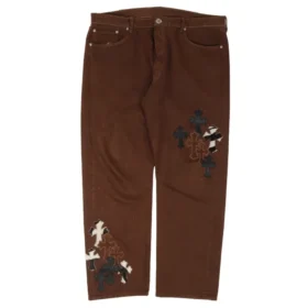 Vaqueros Chrome Hearts Levi’s con parches de cruces multicolores