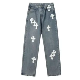 Vaqueros con Cross Patch de Chrome Hearts