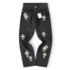 Vaqueros de denim con Cross Patch de Chrome Hearts Vaqueros de denim con Cross Patch de Chrome Hearts