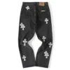 Vaqueros de denim con Cross Patch de Chrome Hearts Vaqueros de denim con Cross Patch de Chrome Hearts