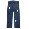 Vaqueros de pierna recta Lemandik con Cross Patch Vaqueros de pierna recta Lemandik con Cross Patch