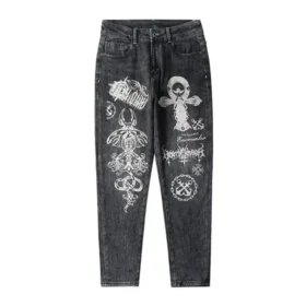 Vaqueros inspirados en Chrome Hearts