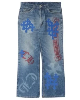 Vaqueros Levi’s con Cross Patch de Chrome Hearts