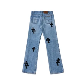 Vaqueros Levi’s con Cross Patch de Chrome Hearts – Azules